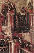 CARPACCIO, Vittore Meeting of the Betrothed Couple (detail) dfg oil